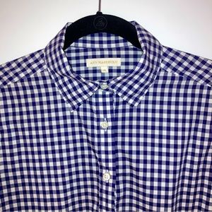 Ann Mashburn Blue check popover top Medium